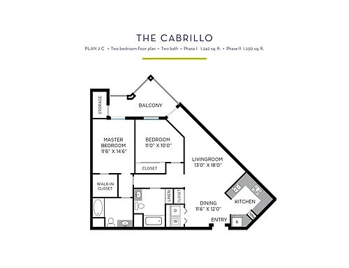 Floor plan CMV II - Cabrillo