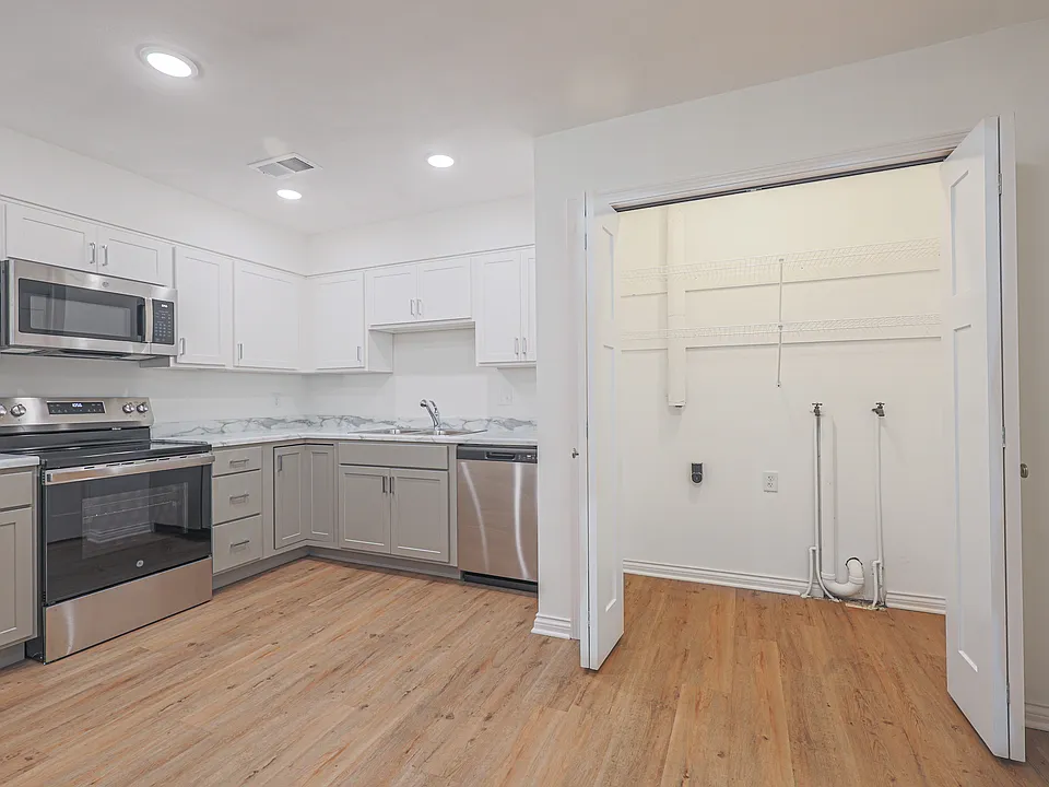 Kitchen Area and Laundry Area.