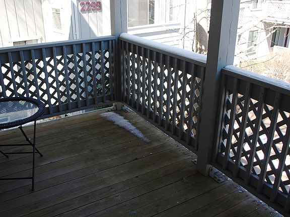 Covered balcony