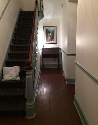 Stairway leading to your apartment.