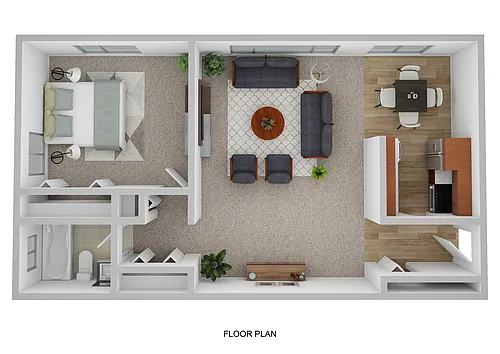 Floor plan One Bedroom