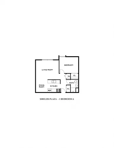 Floor plan One Bedroom A
