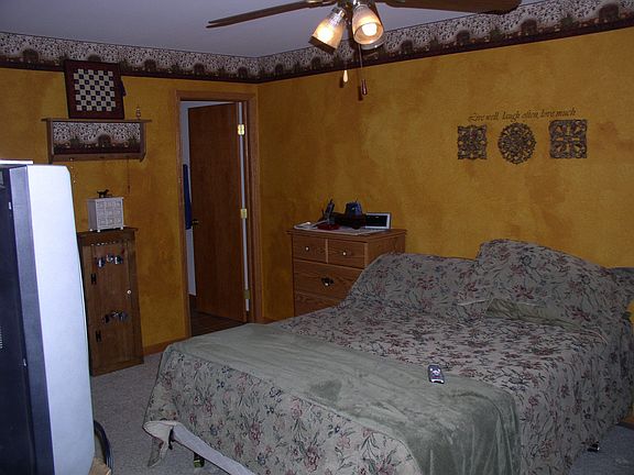 Master bedroom with walk in closet