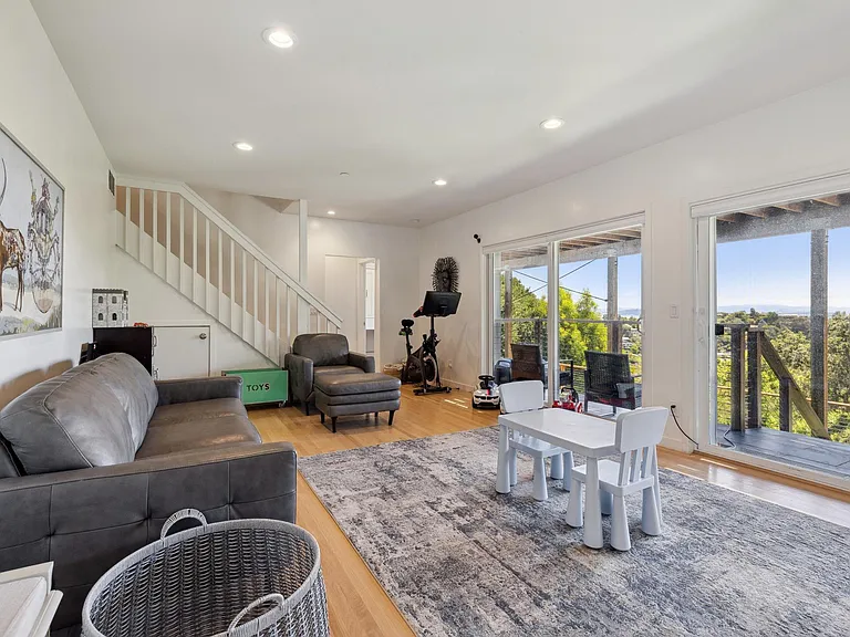 Lower level living / play area