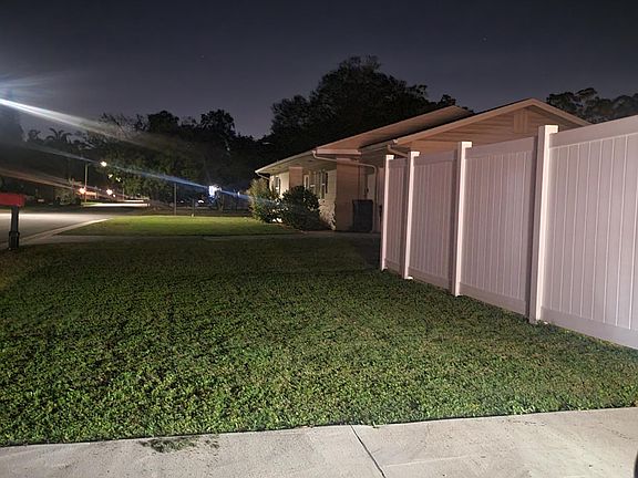 Side yard with parking