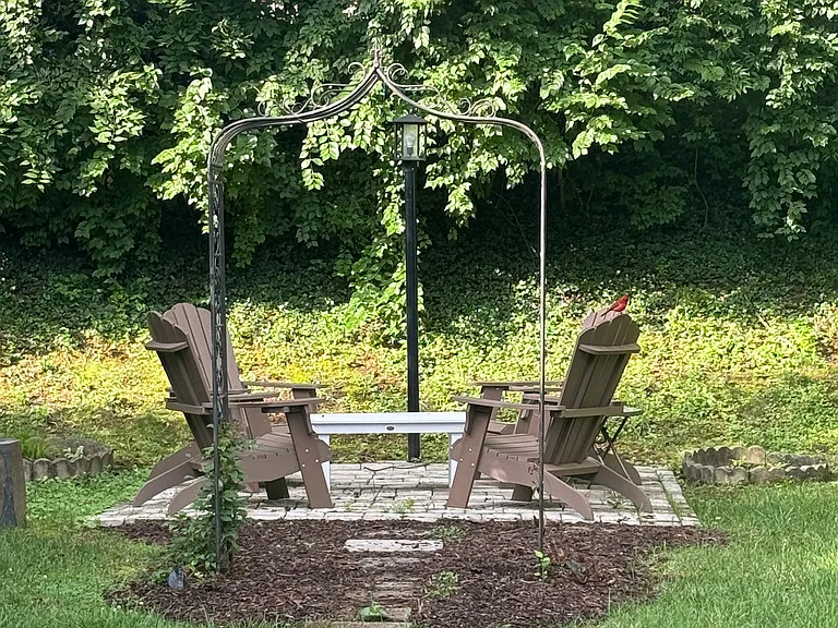 Lots of places to sit and enjoy the complex.