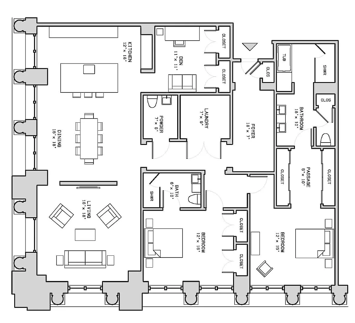 Floor plan 1005-1205