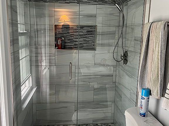 Master bath remodeled 
