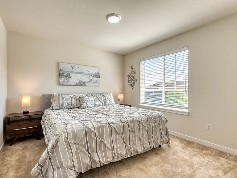 4th Bedroom upstairs with King bed and walk in closet!