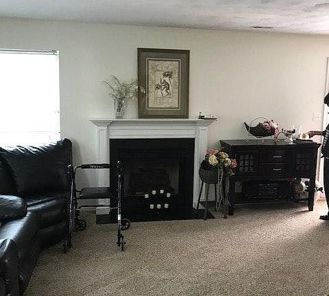 living room / fireplace