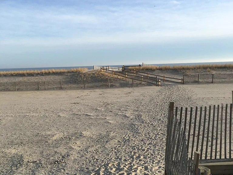 Beach access across the street from the house