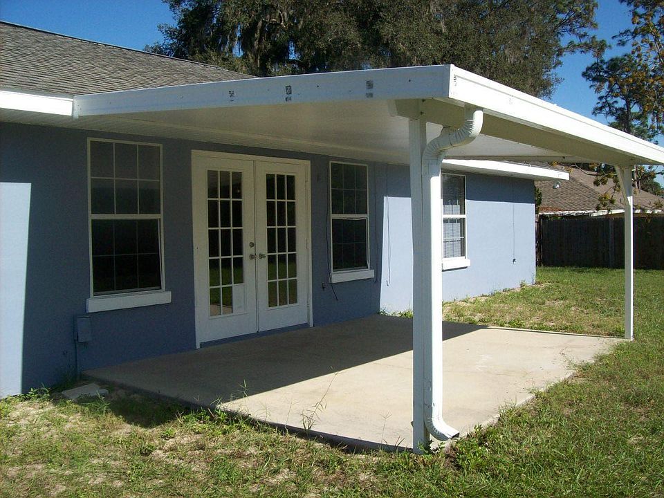 Back patio with cover