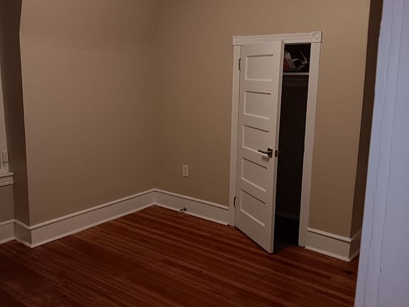bedroom and closet space