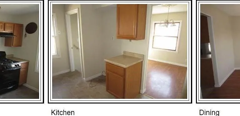 Kitchen and dining room, a stainless steel refrigerator has
