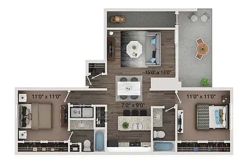 Floor plan B3