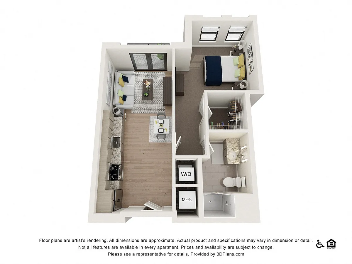 Floor plan 1R