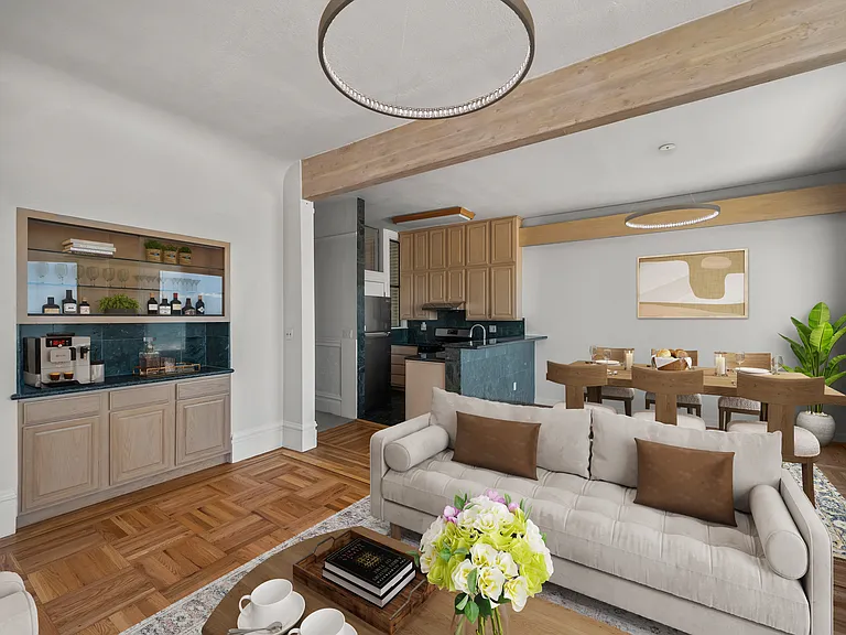 Image has been virtually staged to add furniture
