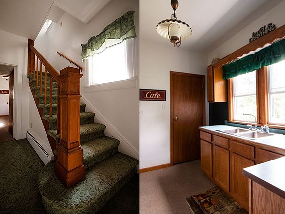Great floor plan, living area on your left, kitchen ahead, stairs to the right