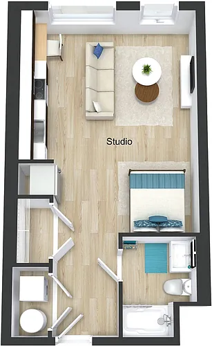 Floor plan Studio