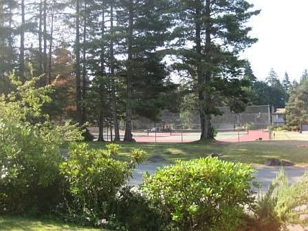 View from Upstairs - tennis courts