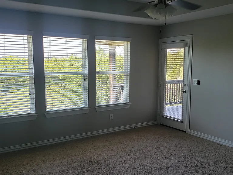 Upstairs balcony door