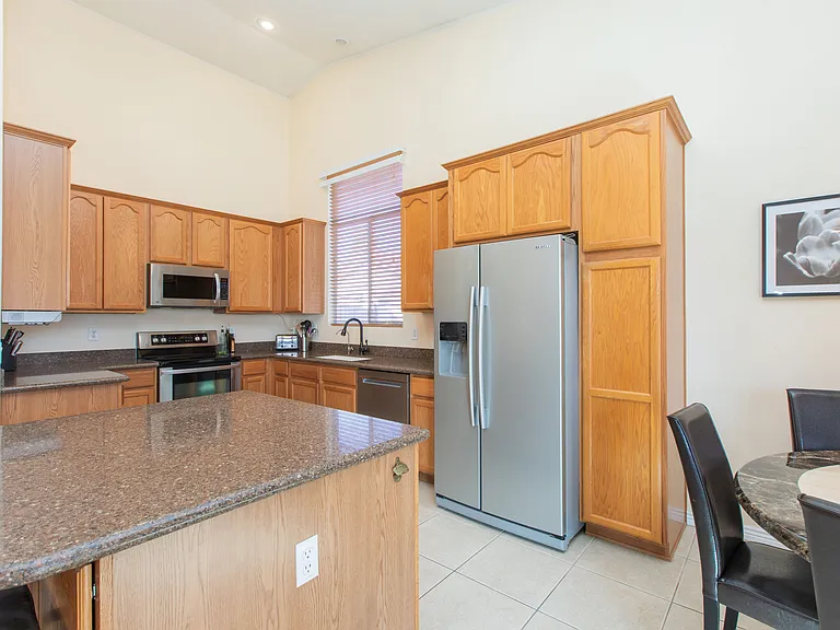 Kitchen with a spacious island