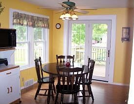 Dining Area with French Door
