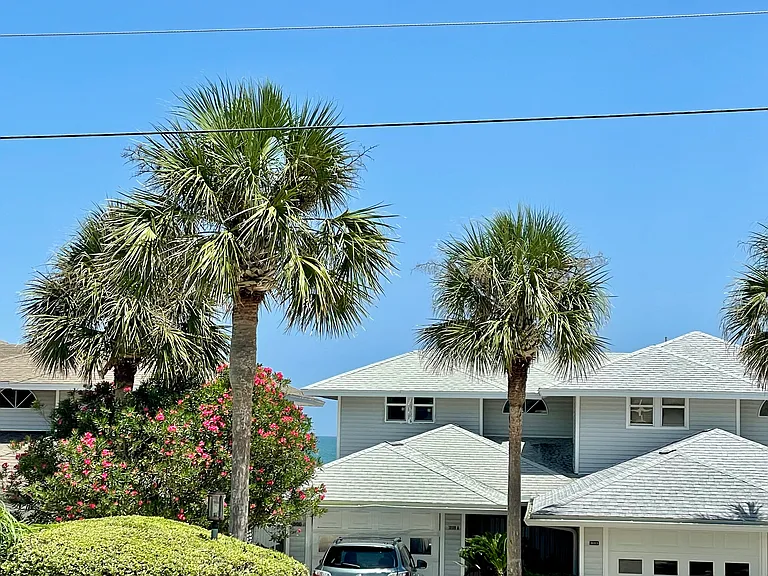 View of ocean from from deck