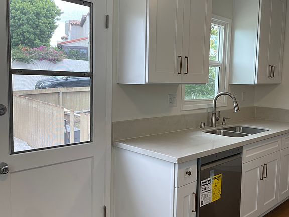 New kitchen with stainless steel dishwasher!