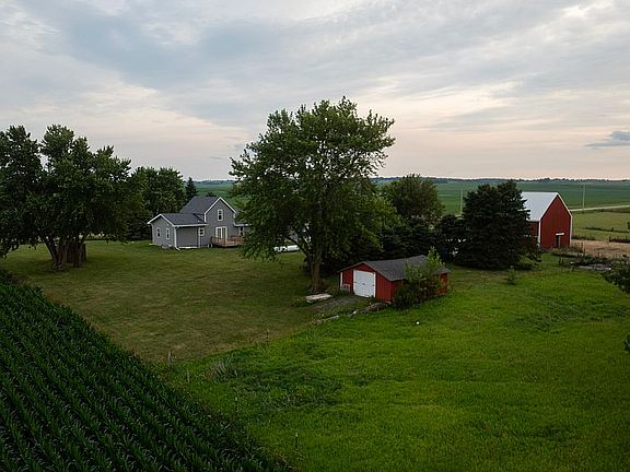 Aerial view looking SW