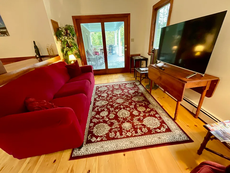 Living room with 55 inch tv