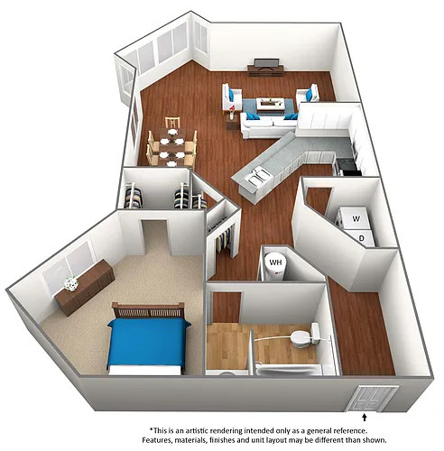 Floor plan A6 with Sunroom