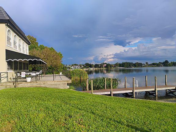 Deck and ski/boating lake