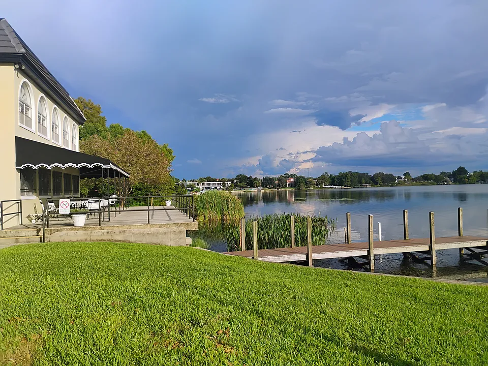 Deck and ski/boating lake