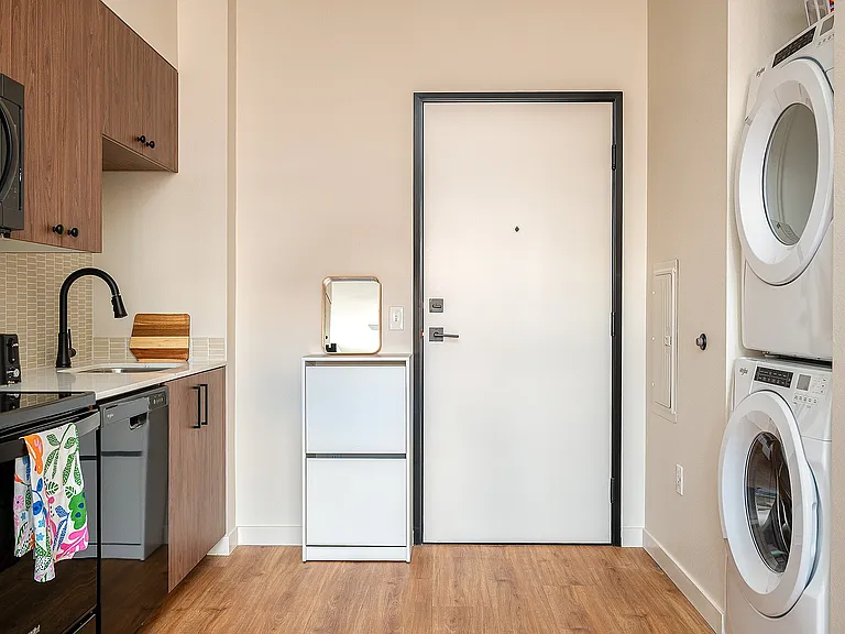 Fully Furnished One-Bedroom, One-Bathroom Floor Plan