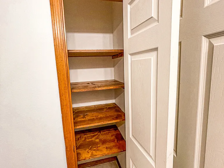 Guest bathroom closet