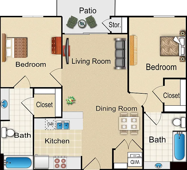 F Floorplan Diagram