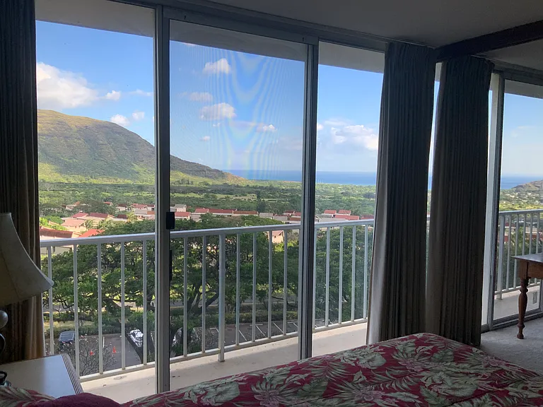You can wake up to this beautiful view from the bedroom.