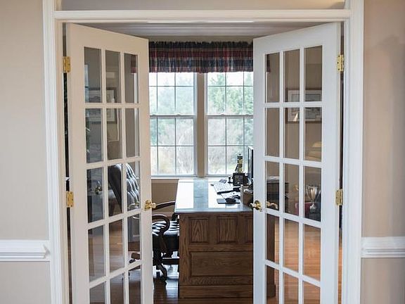 French doors to Study