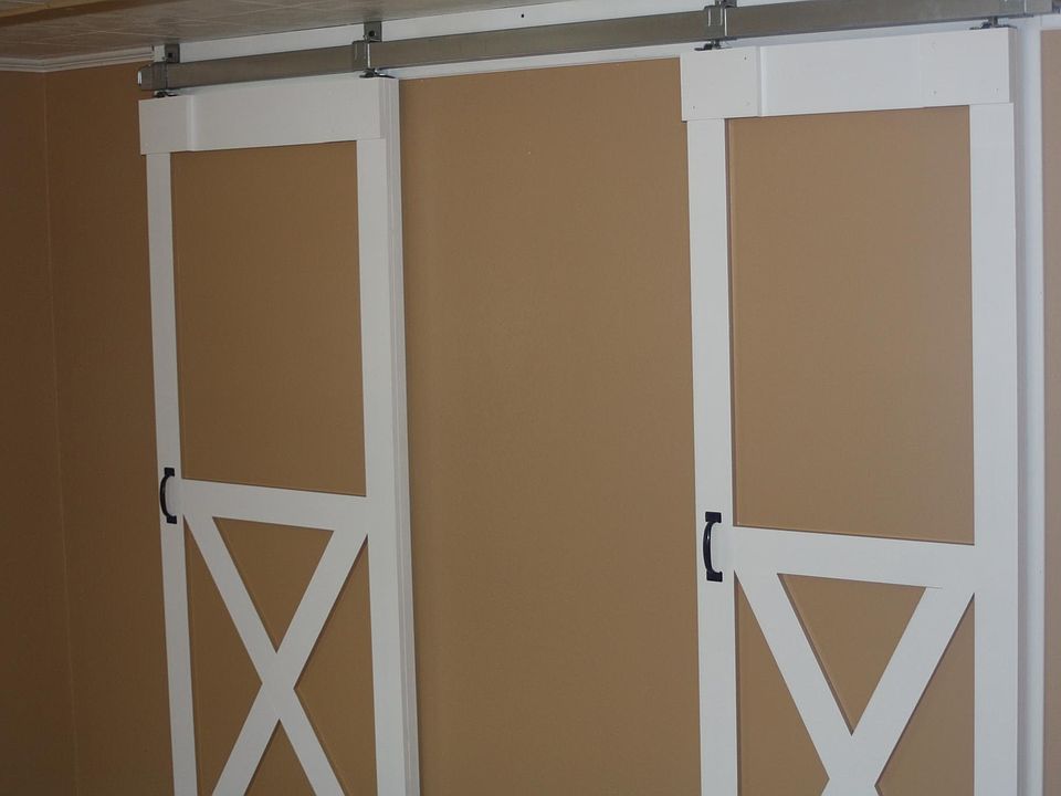 Master Bedroom, barn doors for Master bath and walkin closet