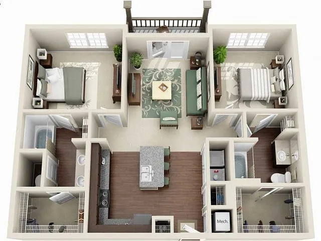 Floor plan B2A
