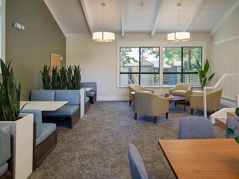 Resident lounge with co-working space