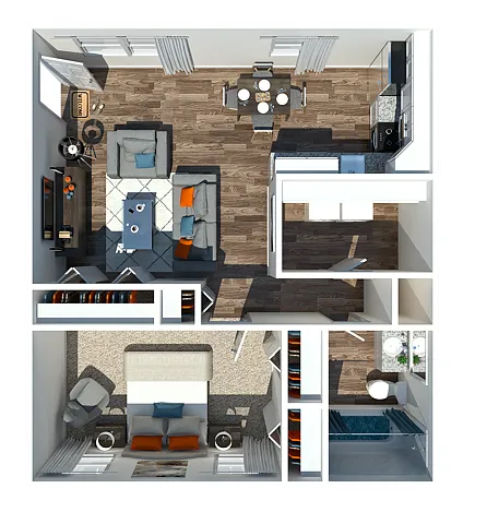 Floor plan 1 Bedroom