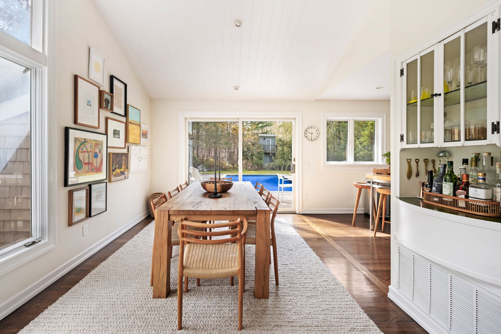  Dining Room with Pool View
