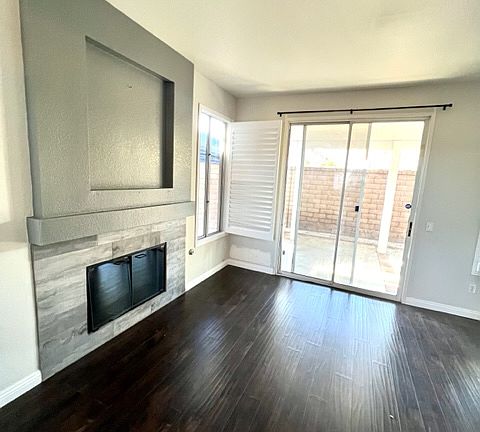 fireplace in living room
