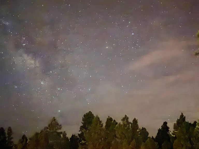 Beautiful Starry Night Sky of the back deck!