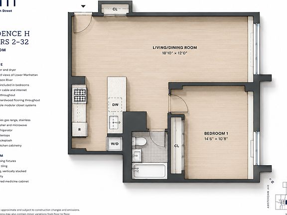 2nd image of 175 W 87th St APT 16H