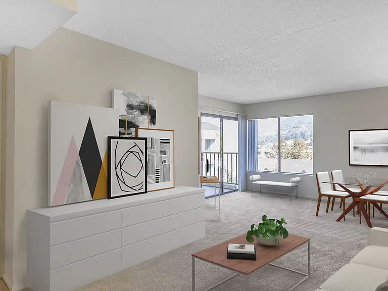 Living Room with Balcony