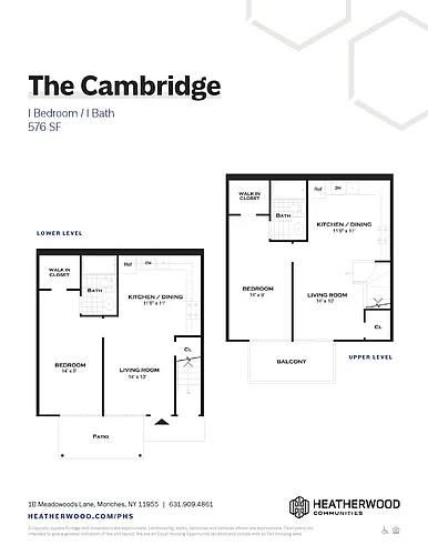 Floor plan The Cambridge