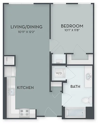 Floor plan One Bedroom A2-Workforce**